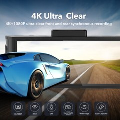 REDTIGER F7N 4K Dual Dash Camera Front and Rear Dash Cam Built-in WiFi&GPS