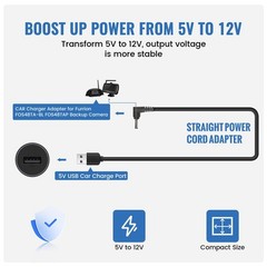 EWAY USB to DC Car Charger Cable for Furrion FOS07TADS Vision S Monitor Power…