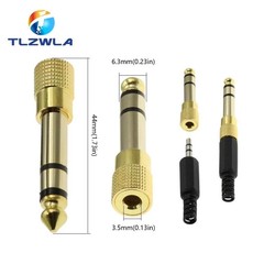 TRS Stereo Audio Headphone Adapter 6.35mm 1/4″ Male to 3.5mm 1/8″ Female Jack
