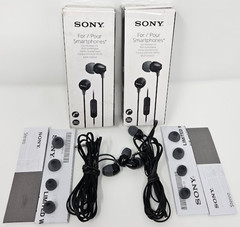 Sony MDR-EX14AP In-Ear Wired Headphones w/ Mic 3.5mm Earbuds Open Box- 2 PACK –