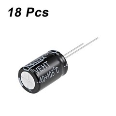 1000uF 35V Capacitor, Aluminum Electrolytic Capacitors 105C High Temp 18pcs