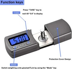 Digital LCD Cartridge Scale Gauge 0.01g/5.00g Turntable Stylus Force Scale Gauge