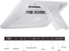 Sylvox 15.6″ Mini TV 12Volt TV 90° Flip Down ±45° Rotatable 1080P Kitchen Yacht