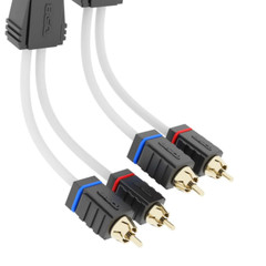 DS18 MOFCR-3FT 3ft Marine Grade 2-Channel Rca Cable 2CH 100% Tinned OFC Wire
