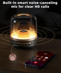 Bluetooth Speaker with HD Sound and Lights, Portable Wireless, Long-lasting b…