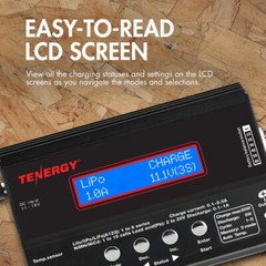 Tenergy TB6B 1S-6S Balance Charger for NiMH/NiCD/Li-PO/Li-Fe Packs+Power Supply