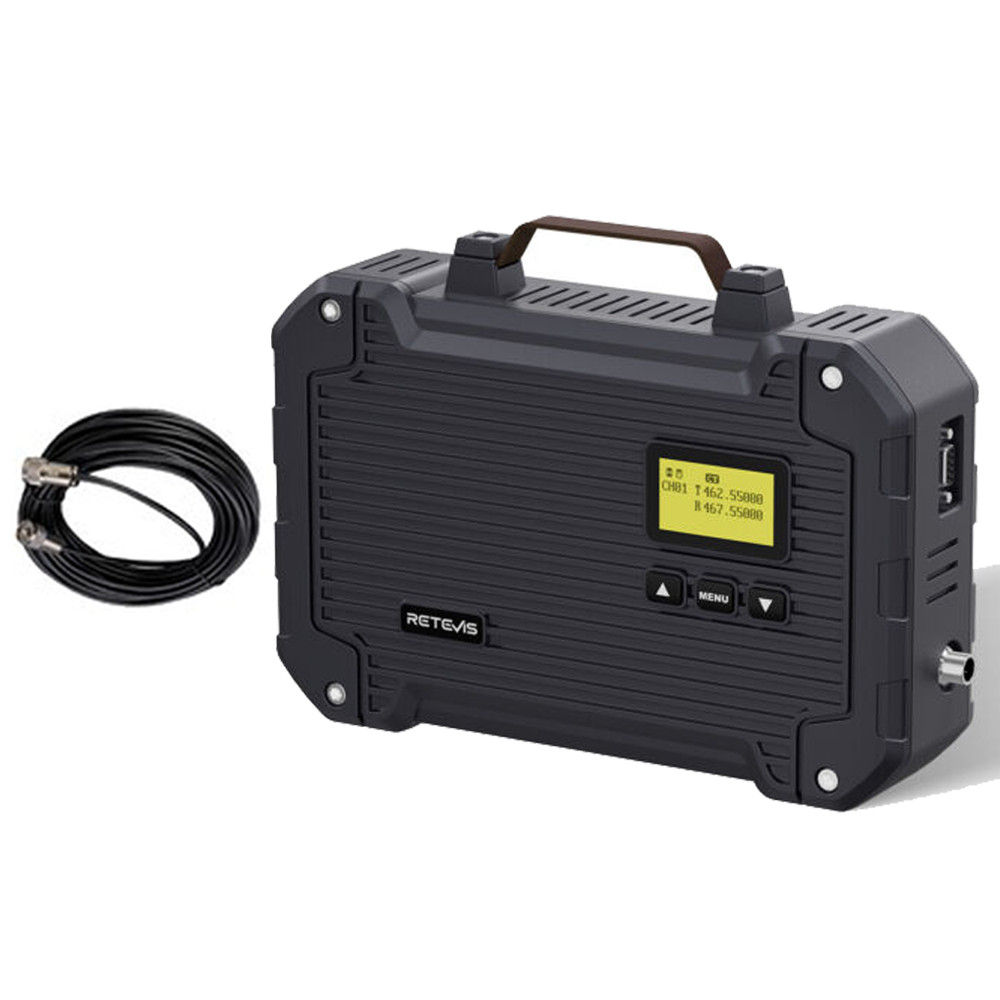 Retevis RT97L 25W GMRS Repeater Set Full Duplex Protable & Cable
