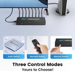 7 in 1 out HDMI 2.0 Switch 4K Switcher For LCD TV/Blu-Ray players For PS3/ PS4