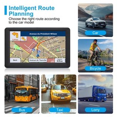 Car Truck GPS Navigation 7 Inch Touch Screen 2026 Maps Spoken Direction