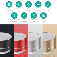 Portable Bluetooth Speaker Rechargeable Wireless Stereo Bass USB/TF/FM Mode Lot