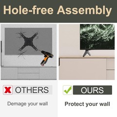 Durable ABS TV Stand Legs Replacement for Selected LG Televisions – Modern Black