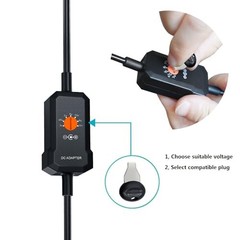 34W 3V 4.5V 5V 6V 7.5V 9V 12V DC Car Charger with 10 Tips and USB Cigarette