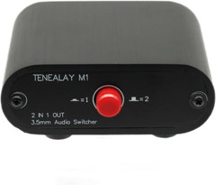M1 2 in 1 Out 3.5Mm Stereo Audio Switch Aux Switcher Speaker Selector Splitter B