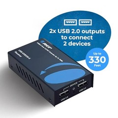 USB 2.0 Over Ethernet Cat5e/6 Extender LAN Upto 330 Feet – USB 2.0 – 330 Feet