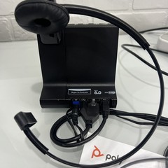 Poly Savi 8240 Office Wireless DECT Headset System w/ Base Tested Working