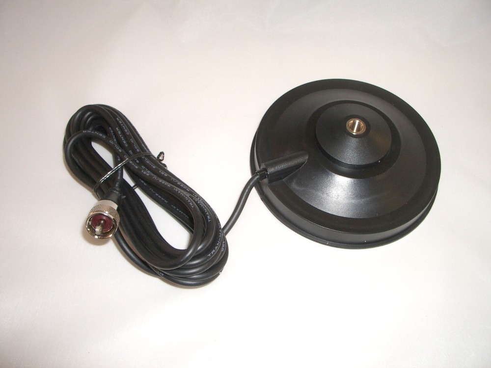 JETSTREAM JTM6 5.5in MAGNETIC MAGNET 3/8-24 ANTENNA MOUNT & COAX CABLE