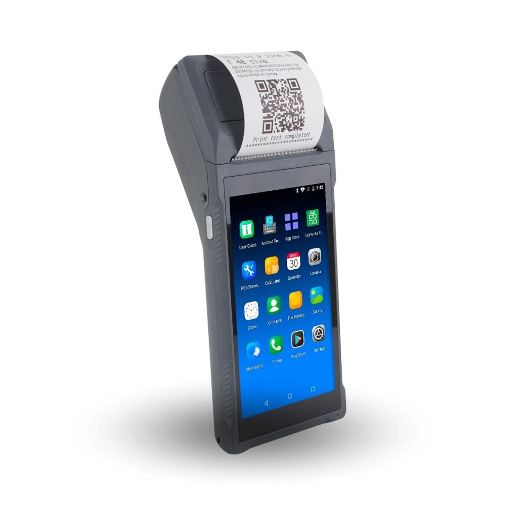 POS PDA Q2i Receipt Printer 58mm High Speed Thermal with Small, Gray