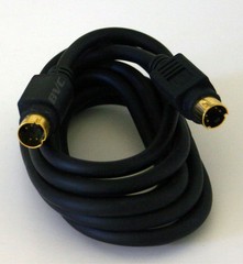 6 Foot S-Video Male to Male Cable – Black (Six feet 6ft 6′)