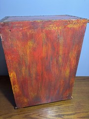 Rustic Indian Bohemian Handicraft Wooden Music CD Storage Desktop Table Cabinet