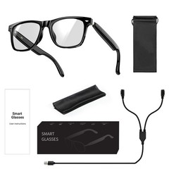 2in1 Photochromic Smart Glasses Sunglasses Bluetooth 6.0 Speaker Calling Music