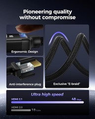 10K 8K HDMI 2.1 Cable Certified 6.6FT [4K@120Hz 144Hz, 8K@60Hz, 2K@240Hz] Ult…