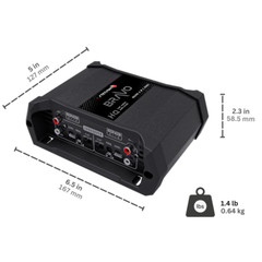 Stetsom Bravo HQ 400.4 – 4 Channels Amplifier, 400w RMS, Variable Crossover