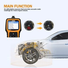 Professional ANCEL AD410 OBD2 Scanner 12V Check Car Engine Free Update Diagnosis