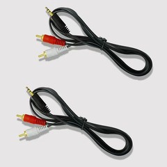 3.5mm to 2RCA Cable RCA to AUX Cord 2-RCA to 3.5mm Adapter Stereo Audio Y-Cable