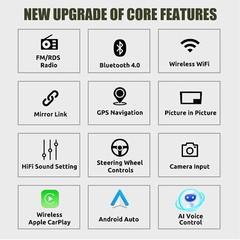 Android 15 Carplay Car Stereo Radio GPS NAVI 4+64GB For Toyota Tundra 2007-2013