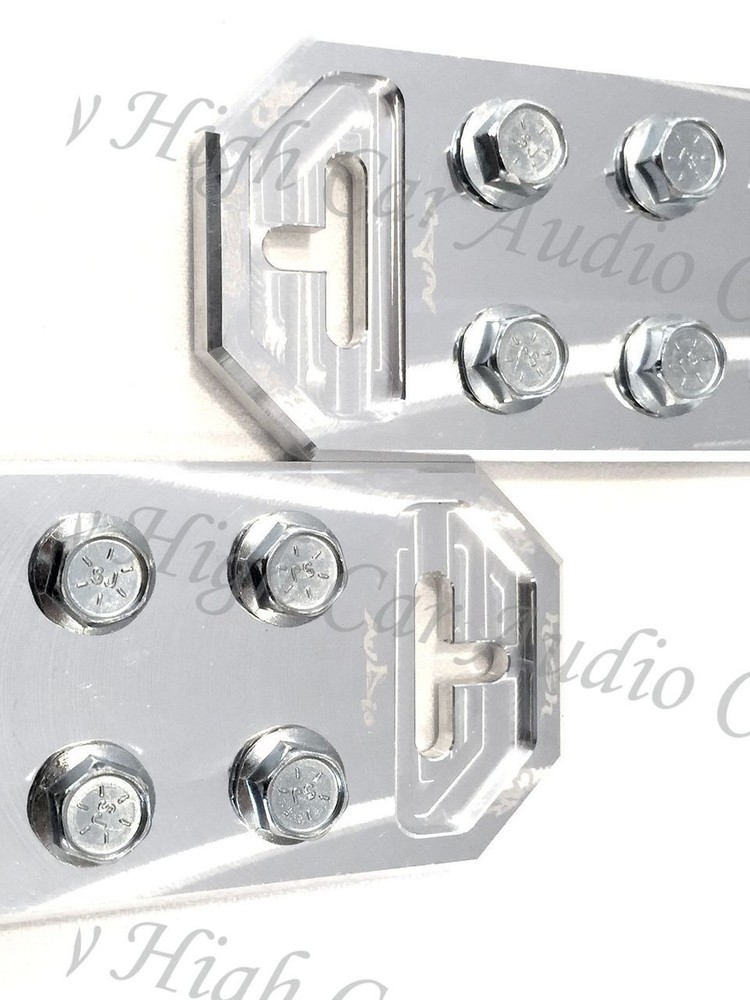 Pair of Sky High Car Audio Any GA (4) Spot Flat BATTERY TERMINALS BOLT USE ONLY
