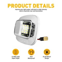 2 Pickup LED License Plate Light White For 1998-2000 Chevrolet C/K-SERIES 5500K