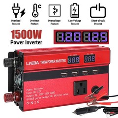 Car Truck RV Solar Power Inverter 5000W DC 12V to AC 110V Converter w/ LCD 4USB