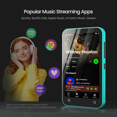 80GB Kids MP3 Player with Bluetooth, Pre-Installed Spotify, Spotify Kids, Audibl