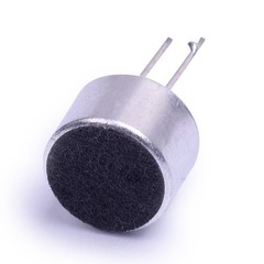 Cylewet 10Pcs Cylindrical Electret Condenser Microphone Pickup Mini, Black