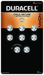 Duracell 2032 CR2032 DL2032 CR Lithium Button Cell Battery 8 Pack Exp. Jul 2033