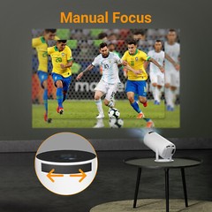 4K Mini Projector Android LED 1080P WiFi Bluetooth HD Portable Home Theater HDMI