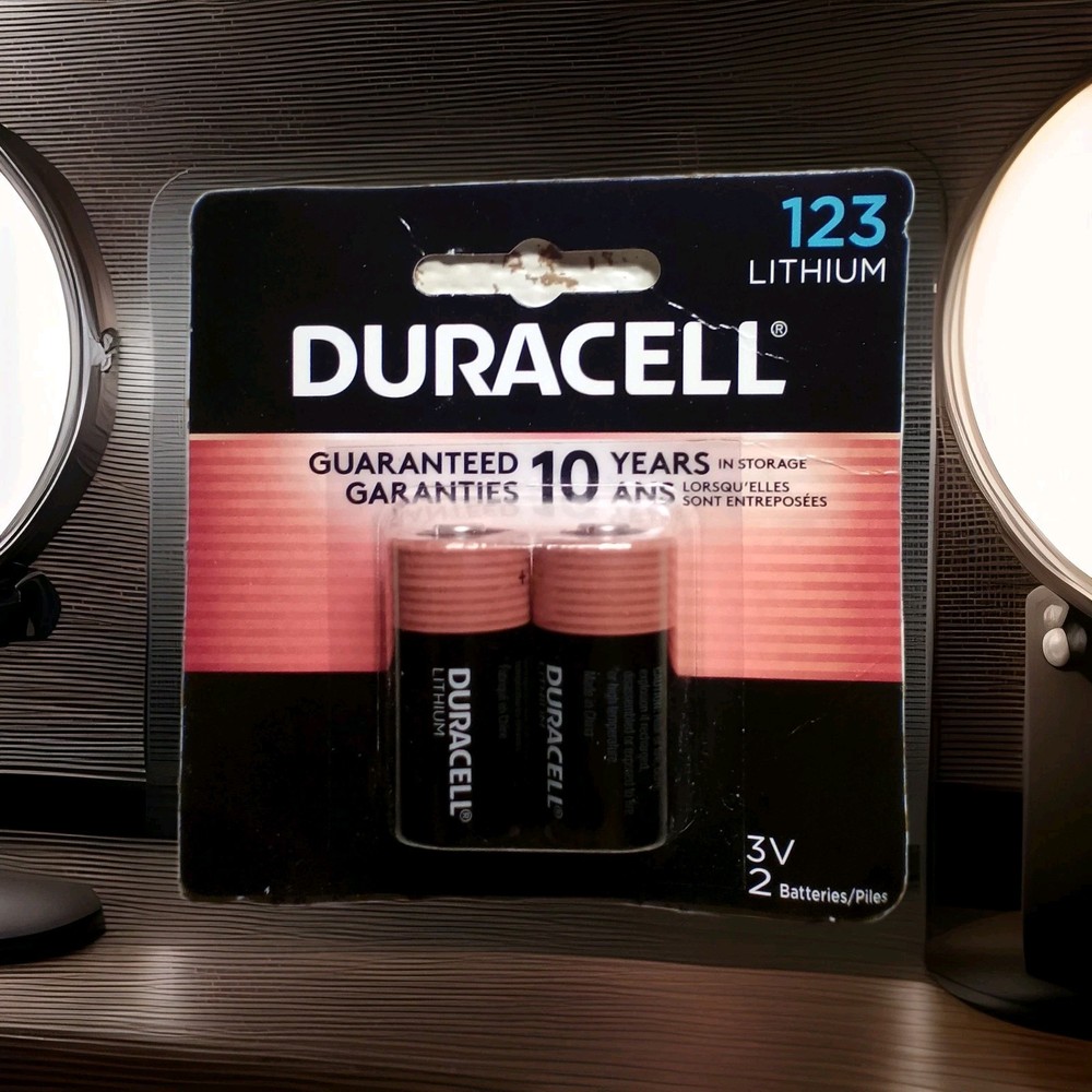 Duracell🔋123 Lithium 3.Volt Two Pack Guaranteed 10 Years