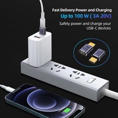 USB C Extender Adapter 40Gbps, 8K 60Hz C Male to Female Extension