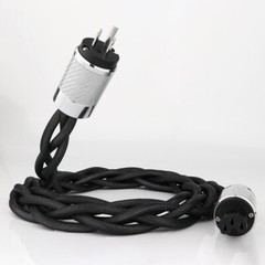 8N OCC HiFi Power Cable Silver Plated US AC Audio Main Power Supply Cable Cord