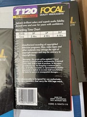 Lot 8 Focal T120 Blank VHS Tape Quality Videocassette Up To 6 Hours New Sealed