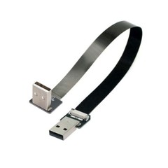 Up Angled USB 2.0 Type-A Male – Type-A Male Cable 90 Degree for FPV Disk USB2.0