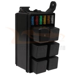 Automotive 12 Slot Relay Box 6 Way ATC/ATO Fuse Holder Block 12V 40A Universal