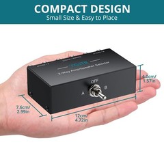 YGiTK 21in12Out Amp Amplifier Speaker Switch Selector Box,2Way Audio Switcher…