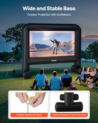 VEVOR 16 ft Inflatable Movie Screen 16:9 600D Movie Projection with Portable Bag