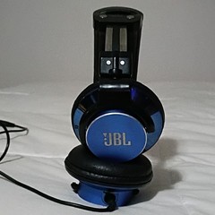 JBL jbl Used Wired On-Ear Headband Headphones Black/Blue 3.5mm Adjustable