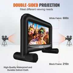 VEVOR Inflatable Movie Screen 14 FT Inflatable Projector Screen with Blower
