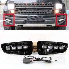 LED Fog Lights Assemblies Fit for Raptor SVT F150 2009-2014 DRL daytime