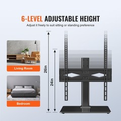VEVOR TV Stand Mount Swivel Universal TV Stand for 32″-55″ TVs Adjustable Height