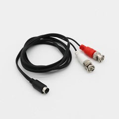 S-Video Y Splitter Cable 4Pin S-VHS SVHS Male to Dual BNC Male Connector Adapter