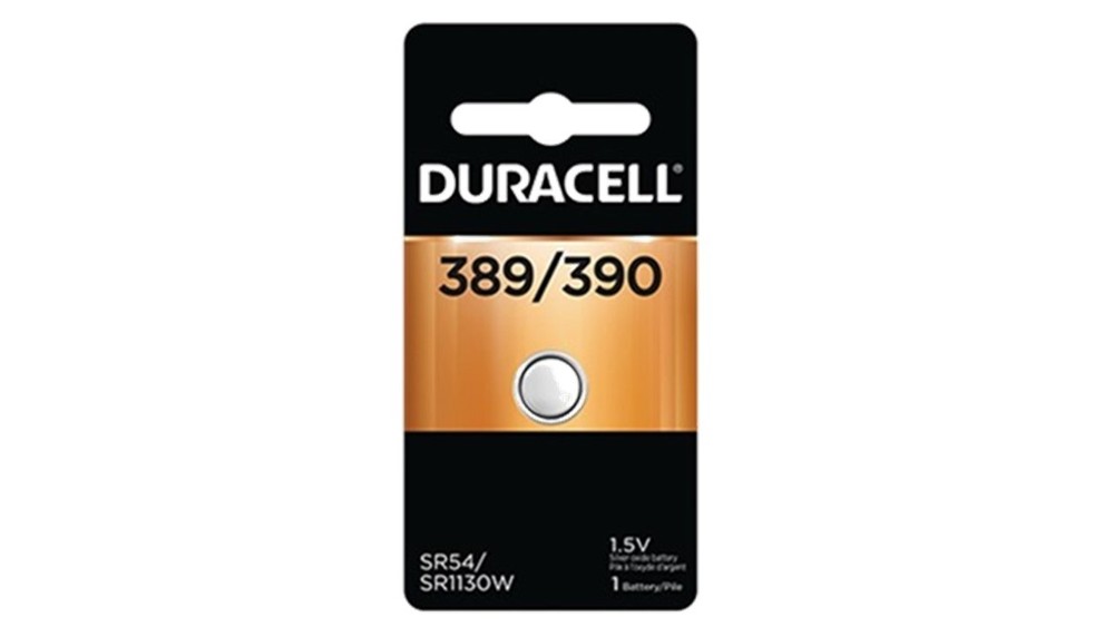 1 389/390 Duracell Silver Oxide Battery (AG10, 189, LR1130, SR1130SW, SR54)